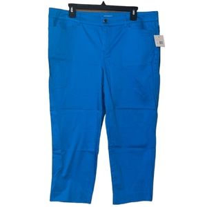 •MADISON•NWT TEALMARINO MODERN CROPPED BOHO TROUSERS SIZE 14